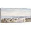 imageYihui Arts Ocean Canvas Wall Art with Textured Abstract Beach Paintings with Ladder and Umbrella Contemporary Coastal Pictures with Blue Color for Living Room Bedroom Bathroom DecorBeach A