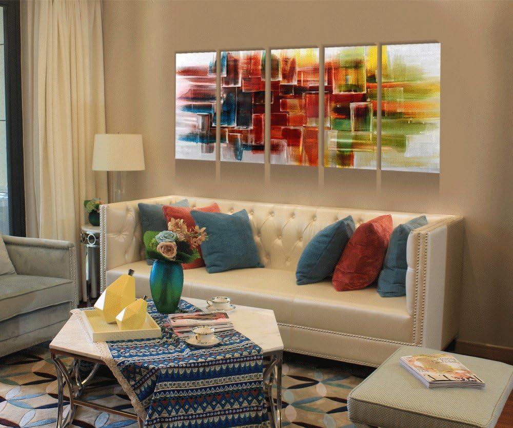 imageYihui Arts Abstract Metal Wall Art Hand Crafted Aluminum Artwork Modern 3D Sculpture for Living Room Bedroom Dinning DecorColor Abstract