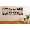 imageYihui Arts Abstract Metal Wall Art Hand Crafted Aluminum Artwork Modern 3D Sculpture for Living Room Bedroom Dinning DecorBrown Abstract