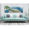 imageYihui Arts Abstract Metal Wall Art Hand Crafted Aluminum Artwork Modern 3D Sculpture for Living Room Bedroom Dinning DecorY032