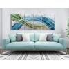 imageYihui Arts Abstract Metal Wall Art Hand Crafted Aluminum Artwork Modern 3D Sculpture for Living Room Bedroom Dinning DecorY032