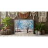 imageYihui Arts Fashion Canvas Wall Art Modern Birch Tree Artwork Painting Abstract Forest Pictures for Living Room Bedroom Home DecorBlue Tree Art