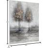 imageYihui Arts Lake Landscape Wall Art  Rustic Farmhouse Canvas Painting with Textured Tree and Gold Foil Accents for Living Room Bedroom or Bathroom DecorTree Art