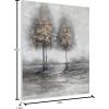 imageYihui Arts Lake Landscape Wall Art  Rustic Farmhouse Canvas Painting with Textured Tree and Gold Foil Accents for Living Room Bedroom or Bathroom DecorTree Art