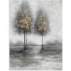 imageYihui Arts Lake Landscape Wall Art  Rustic Farmhouse Canvas Painting with Textured Tree and Gold Foil Accents for Living Room Bedroom or Bathroom DecorTree Art