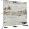 imageYihui Arts Lake Landscape Wall Art  Rustic Farmhouse Canvas Painting with Textured Tree and Gold Foil Accents for Living Room Bedroom or Bathroom DecorRustic Tree
