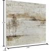 imageYihui Arts Lake Landscape Wall Art  Rustic Farmhouse Canvas Painting with Textured Tree and Gold Foil Accents for Living Room Bedroom or Bathroom DecorLake Landscape