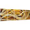 imageYihui Arts Abstract Metal Wall Art Hand Crafted Aluminum Artwork Modern 3D Sculpture for Living Room Bedroom Dinning DecorY055