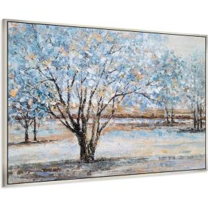 imageYihui Arts Fashion Canvas Wall Art Modern Birch Tree Artwork Painting Abstract Forest Pictures for Living Room Bedroom Home DecorTree Art