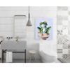 imageYihui Arts Bathroom Decor Wall Art Green Frog Painting Large Animal Pictures for Home Decor