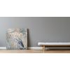 imageYihui Arts Rustic Coastal Canvas Wall Art  Vertical Heron Painting with Textured  Abstract Bird Artwork for Farmhouse Living Room Bathroom Hallway DecorSquare Heron