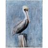imageYihui Arts Rustic Coastal Canvas Wall Art  Vertical Heron Painting with Textured  Abstract Bird Artwork for Farmhouse Living Room Bathroom Hallway DecorHeron Arts