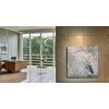 imageYihui Arts Rustic Coastal Canvas Wall Art  Vertical Heron Painting with Textured  Abstract Bird Artwork for Farmhouse Living Room Bathroom Hallway DecorSquare Heron