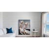 imageYihui Arts Rustic Coastal Canvas Wall Art  Vertical Heron Painting with Textured  Abstract Bird Artwork for Farmhouse Living Room Bathroom Hallway DecorHeron