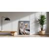 imageYihui Arts Rustic Coastal Canvas Wall Art  Vertical Heron Painting with Textured  Abstract Bird Artwork for Farmhouse Living Room Bathroom Hallway DecorHeron