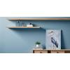imageYihui Arts Rustic Coastal Canvas Wall Art  Vertical Heron Painting with Textured  Abstract Bird Artwork for Farmhouse Living Room Bathroom Hallway DecorBlue Heron
