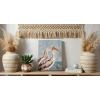 imageYihui Arts Rustic Coastal Canvas Wall Art  Vertical Heron Painting with Textured  Abstract Bird Artwork for Farmhouse Living Room Bathroom Hallway DecorHeron Couples
