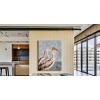 imageYihui Arts Rustic Coastal Canvas Wall Art  Vertical Heron Painting with Textured  Abstract Bird Artwork for Farmhouse Living Room Bathroom Hallway DecorHeron Couples