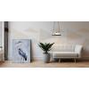 imageYihui Arts Rustic Coastal Canvas Wall Art  Vertical Heron Painting with Textured  Abstract Bird Artwork for Farmhouse Living Room Bathroom Hallway DecorBlue Heron