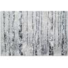 imageYihui Arts Modern Birch Tree Canvas Wall Art with Textured Black and White Forest Painting on Canvas Pictures for Living Room Bedroom Bathroom DecorationBirch Tree