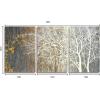 imageYihui Arts Modern Birch Tree Canvas Wall Art with Textured Black and White Forest Painting on Canvas Pictures for Living Room Bedroom Bathroom DecorationBrown Tree