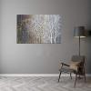 imageYihui Arts Modern Birch Tree Canvas Wall Art with Textured Black and White Forest Painting on Canvas Pictures for Living Room Bedroom Bathroom DecorationBrown Tree