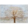 imageYihui Arts Modern Birch Tree Canvas Wall Art with Textured Black and White Forest Painting on Canvas Pictures for Living Room Bedroom Bathroom DecorationGrey Tree
