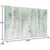 imageYihui Arts Modern Birch Tree Canvas Wall Art with Textured Black and White Forest Painting on Canvas Pictures for Living Room Bedroom Bathroom DecorationBirch Forest