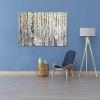 imageYihui Arts Modern Birch Tree Canvas Wall Art with Textured Black and White Forest Painting on Canvas Pictures for Living Room Bedroom Bathroom DecorationBirch Tree