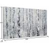 imageYihui Arts Modern Birch Tree Canvas Wall Art with Textured Black and White Forest Painting on Canvas Pictures for Living Room Bedroom Bathroom DecorationBirch Tree