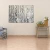 imageYihui Arts Modern Birch Tree Canvas Wall Art with Textured Black and White Forest Painting on Canvas Pictures for Living Room Bedroom Bathroom DecorationBirch Tree