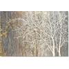 imageYihui Arts Modern Birch Tree Canvas Wall Art with Textured Black and White Forest Painting on Canvas Pictures for Living Room Bedroom Bathroom DecorationBrown Tree