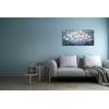 image:imageYihui Arts Blue Canvas Wall Art Hand Painted 3D White Flower Oil Paintings Gallery Wrapped Pictures for Living Room Bedroom Fireplace Decoration