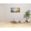 image:imageYihui Arts Flower Wall Decor Hand Painted 3D Yellow and White Oil Paintings Modern Abstract Botanical Pictures Aesthetic Artwork for Living Room Bedroom Dinning Decoration