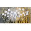 image:imageYihui Arts Flower Wall Decor Hand Painted 3D Yellow and White Oil Paintings Modern Abstract Botanical Pictures Aesthetic Artwork for Living Room Bedroom Dinning Decoration