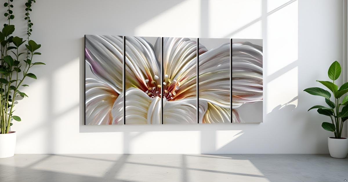 image:imageYihui Arts Hand Crafted 3D Aluminum Abstract Colorful Metal Wall Art for Home and Office DecorYMX494