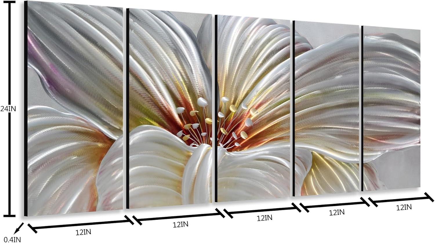 image:imageYihui Arts Hand Crafted 3D Aluminum Abstract Colorful Metal Wall Art for Home and Office DecorYMX494