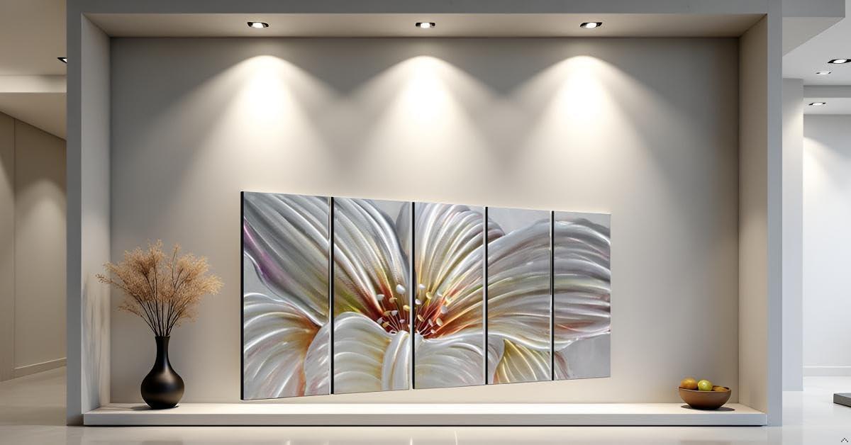 image:imageYihui Arts Hand Crafted 3D Aluminum Abstract Colorful Metal Wall Art for Home and Office DecorYMX494