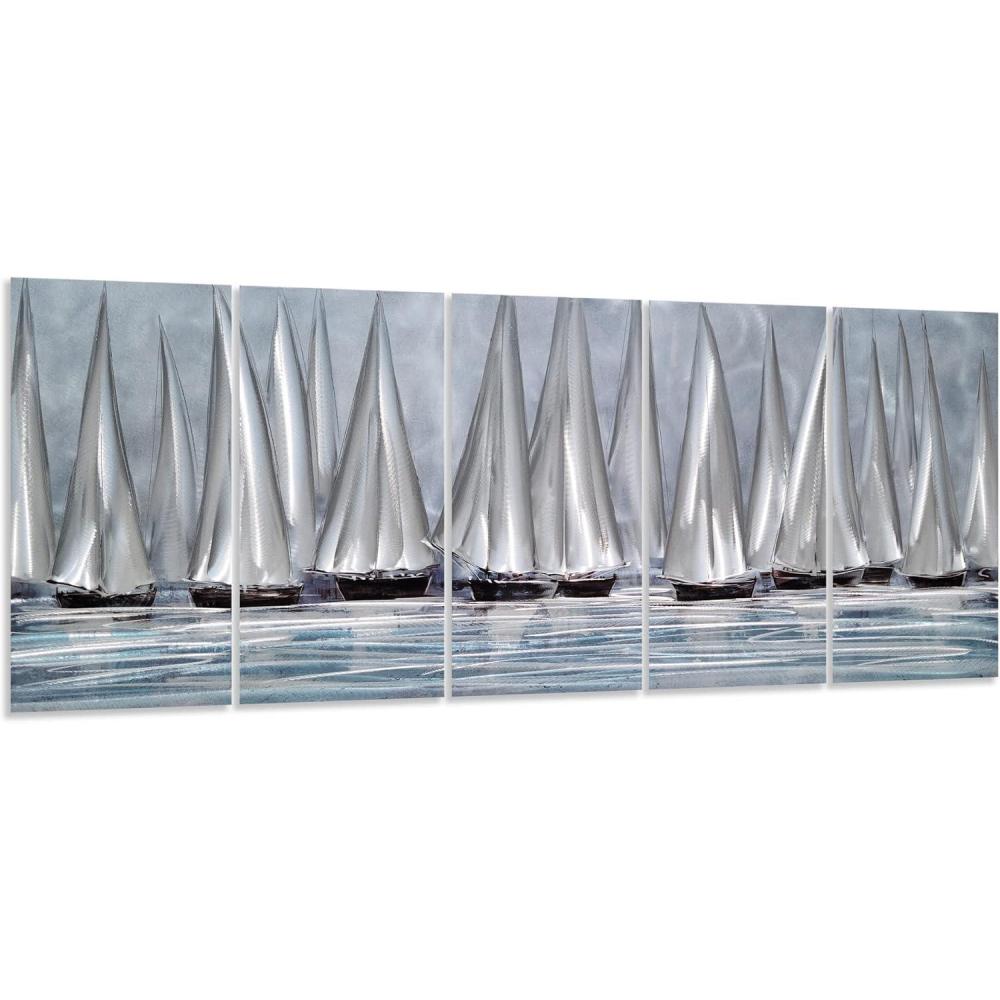 image:imageYihui Arts Hand Crafted 3D Aluminum Abstract Colorful Metal Wall Art for Home and Office DecorYMX491
