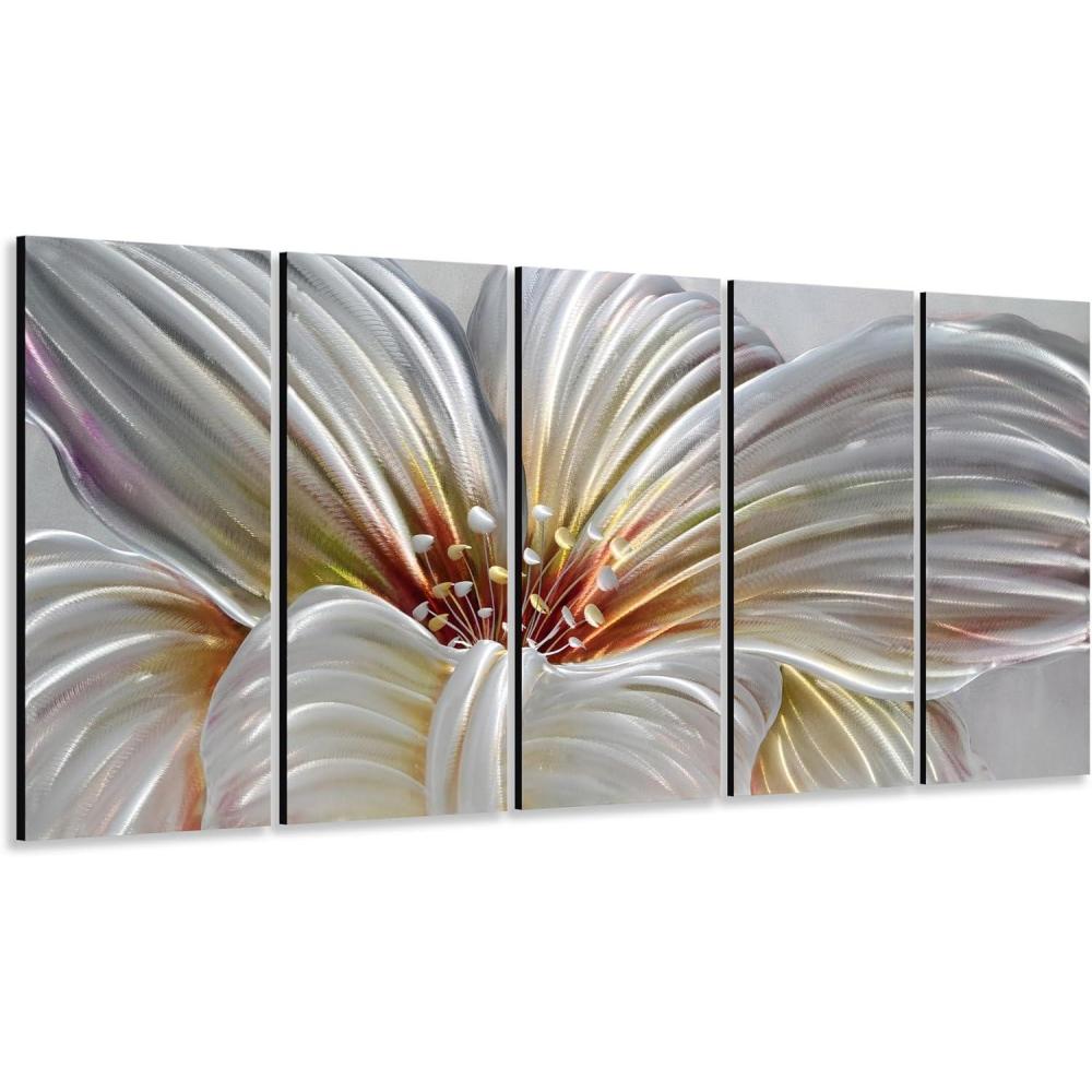 image:imageYihui Arts Hand Crafted 3D Aluminum Abstract Colorful Metal Wall Art for Home and Office DecorYMX494