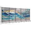 image:imageYihui Arts Hand Crafted 3D Aluminum Abstract Colorful Metal Wall Art for Home and Office DecorYMX498